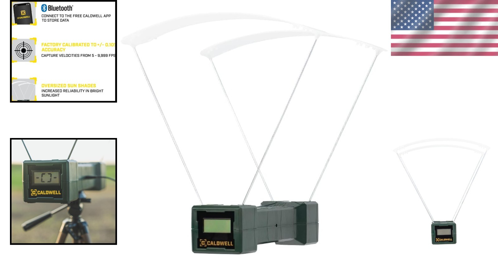 Ballistic Precision Chronograph with Bluetooth & Large LCD Screen for Shooting
