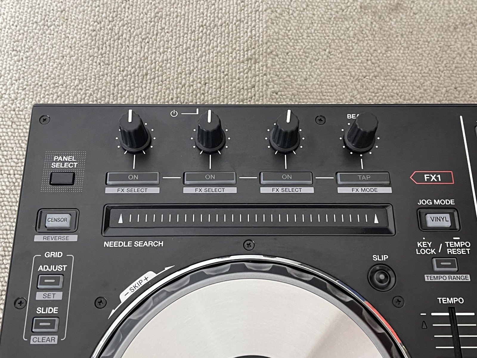 Pioneer DDJ-SX Serato DJ Controller Performance 4ch w/ AC Adapter Tested