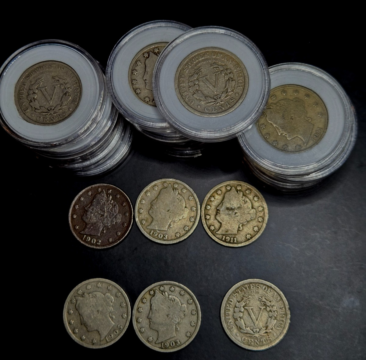 1902 - 1912 LIBERY HEAD DIMES - LOT OF 22