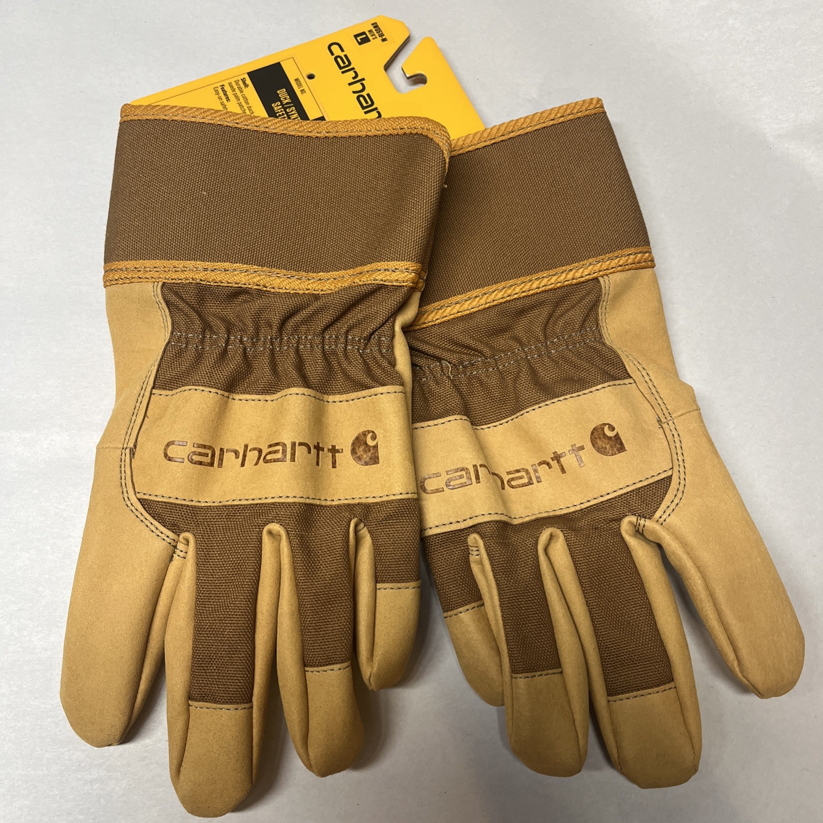 Carhartt Men's Insulated Grain Leather Safety Cuff Work Gloves GW0518 Large NWT