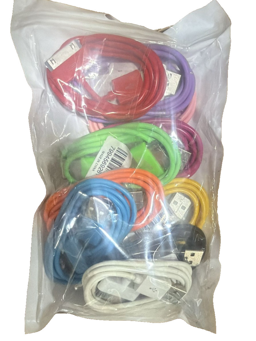 10X 30 Pin USB Data Sync Cable for Lot iPhone 4 4G 4S iPod Nano iPad 1/2/3