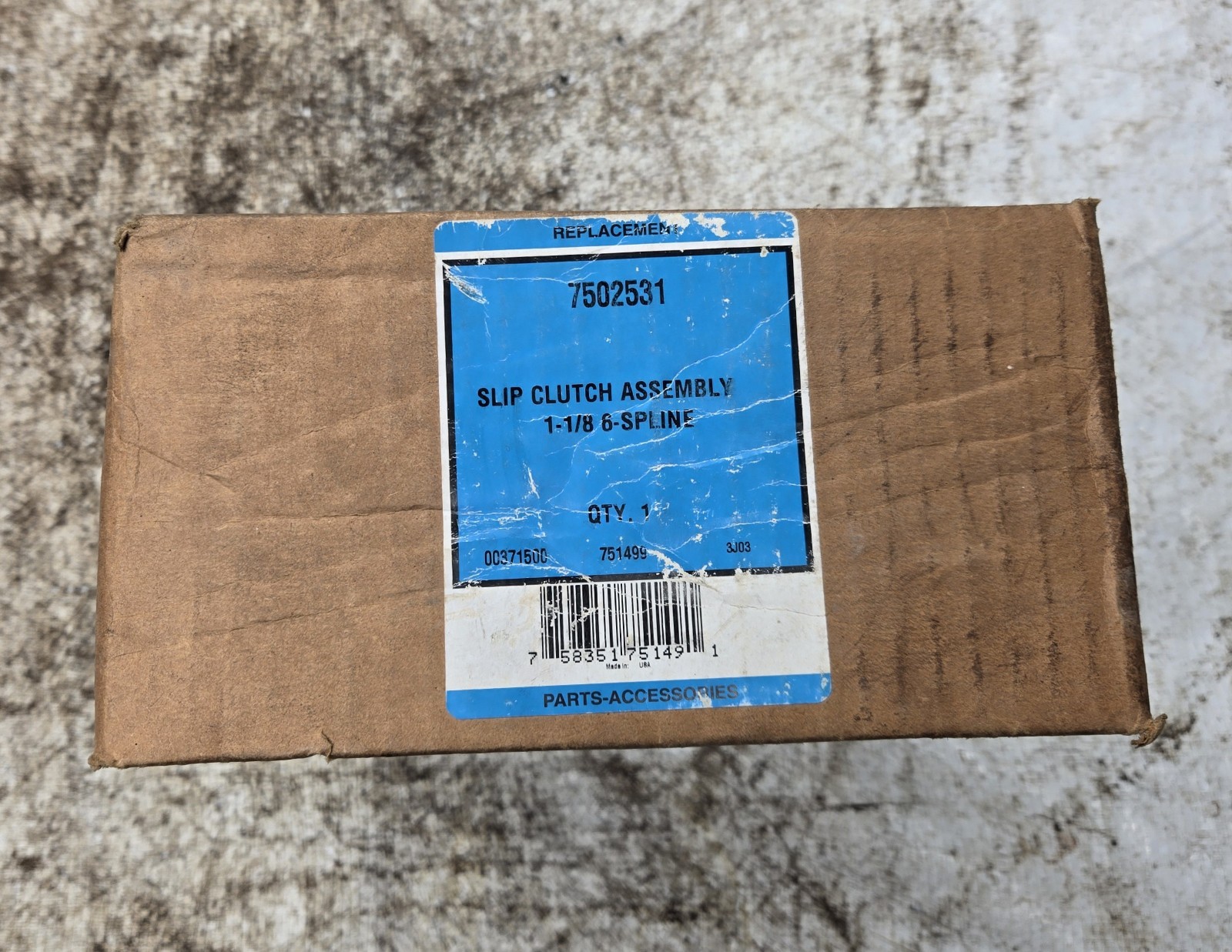 PTO Slip Clutch Assembly 7502531 NOS