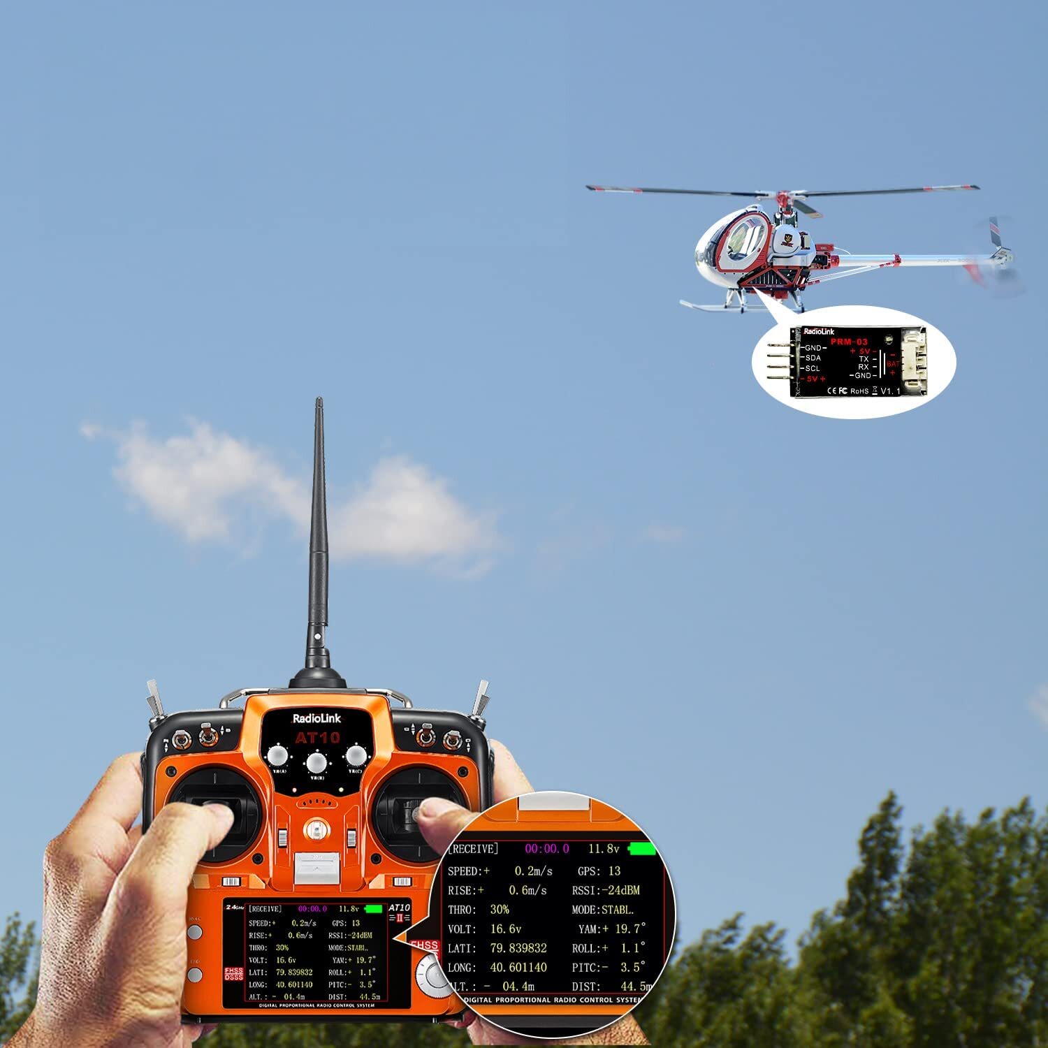 Radiolink PRM-03 Real-time OSD Information Telemetry Module