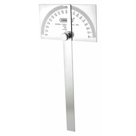 General Tools 17 Protractor, Stainless Steel, 7-3/4 In. L