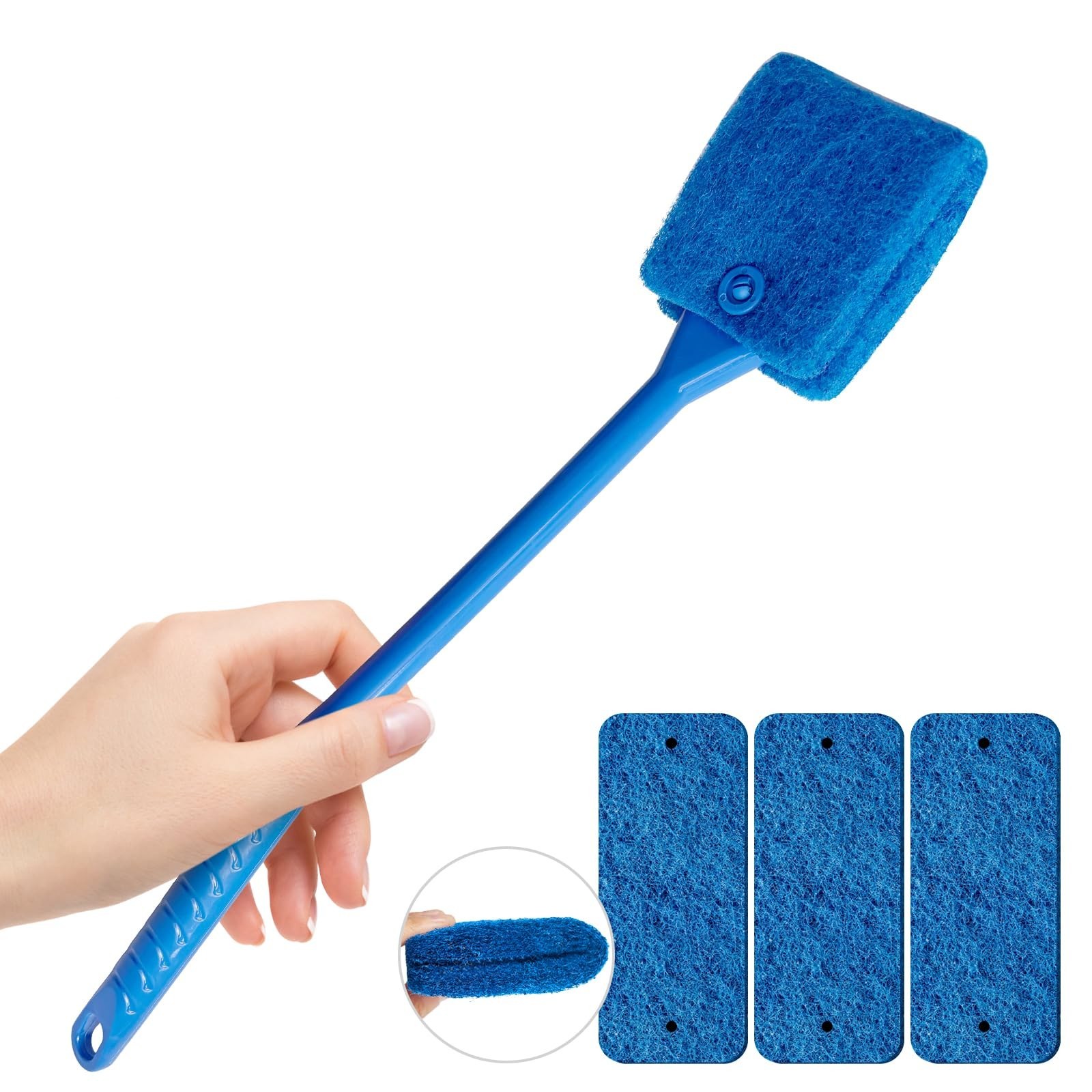 Promising Aquarium Cleaning Brush,Fish Tank Scrubber with Non-Slip Handle -1P...