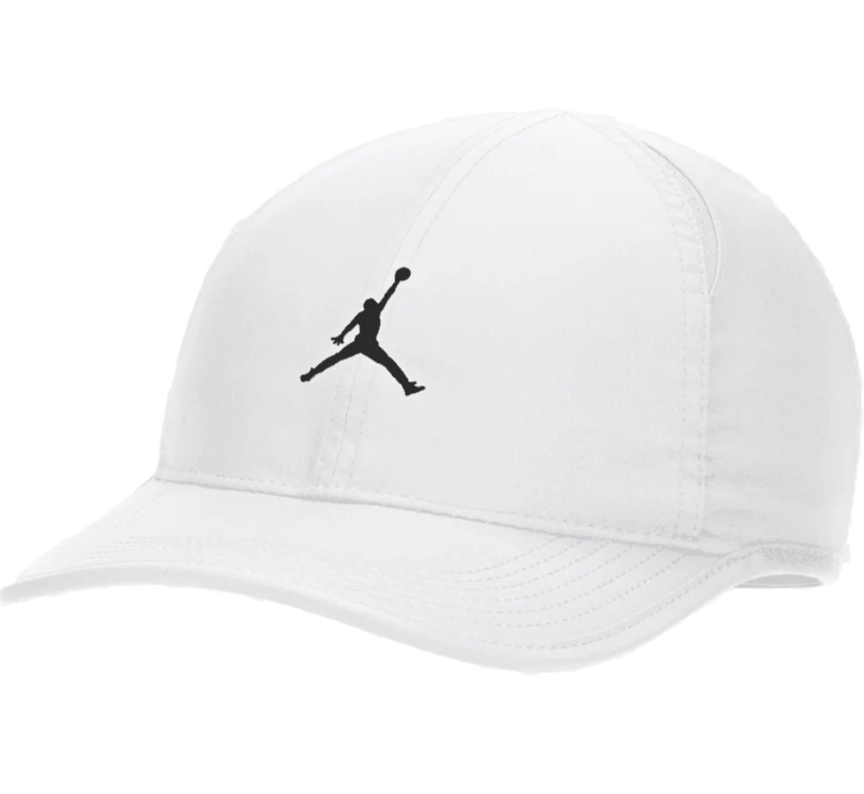 Nike Men's Air Jordan Dri-FIT Club Unstructured Curved Bill Cap White FN4675-100