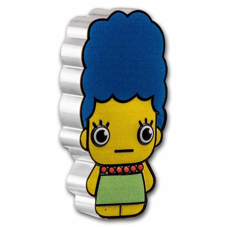 Merge Simpson Minted mini 1 oz silver coin Tuvalu 2022