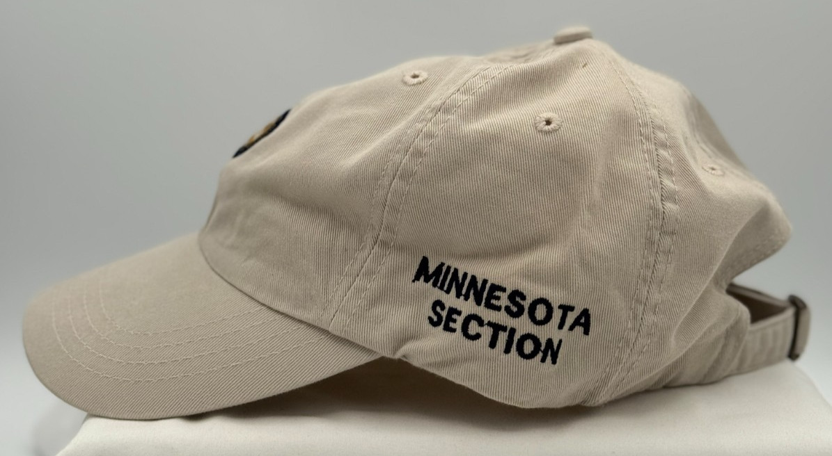 PGA Minnesota Section Strap Back Golf Hat / Cap - OSFA - NEW - Tan - NEW