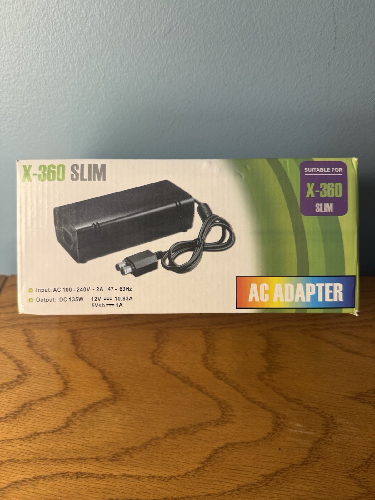 Xbox 360 Slim AC Power Adapter 135W Replacement Power Supply Brick w/ Box NEW