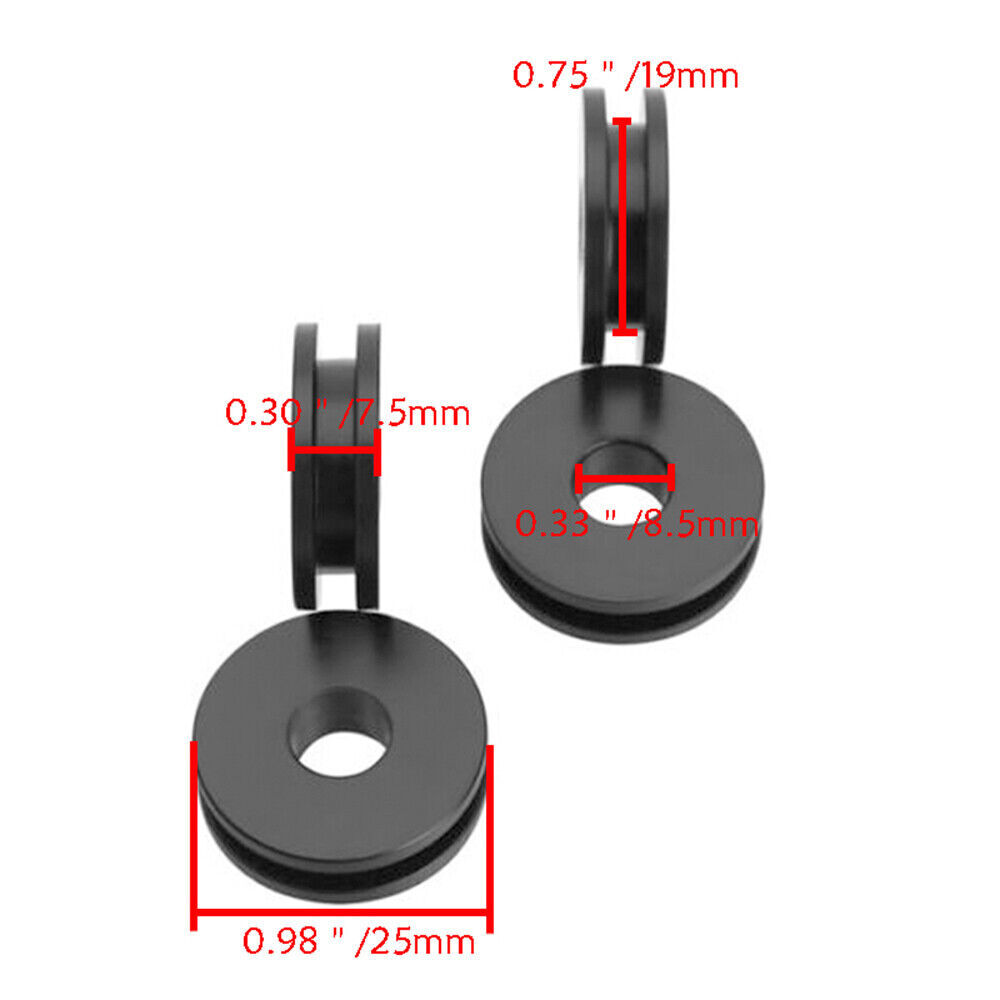 4X Detachable Windshield Mounting Bushing Grommets For H-D Heritage Softail POM