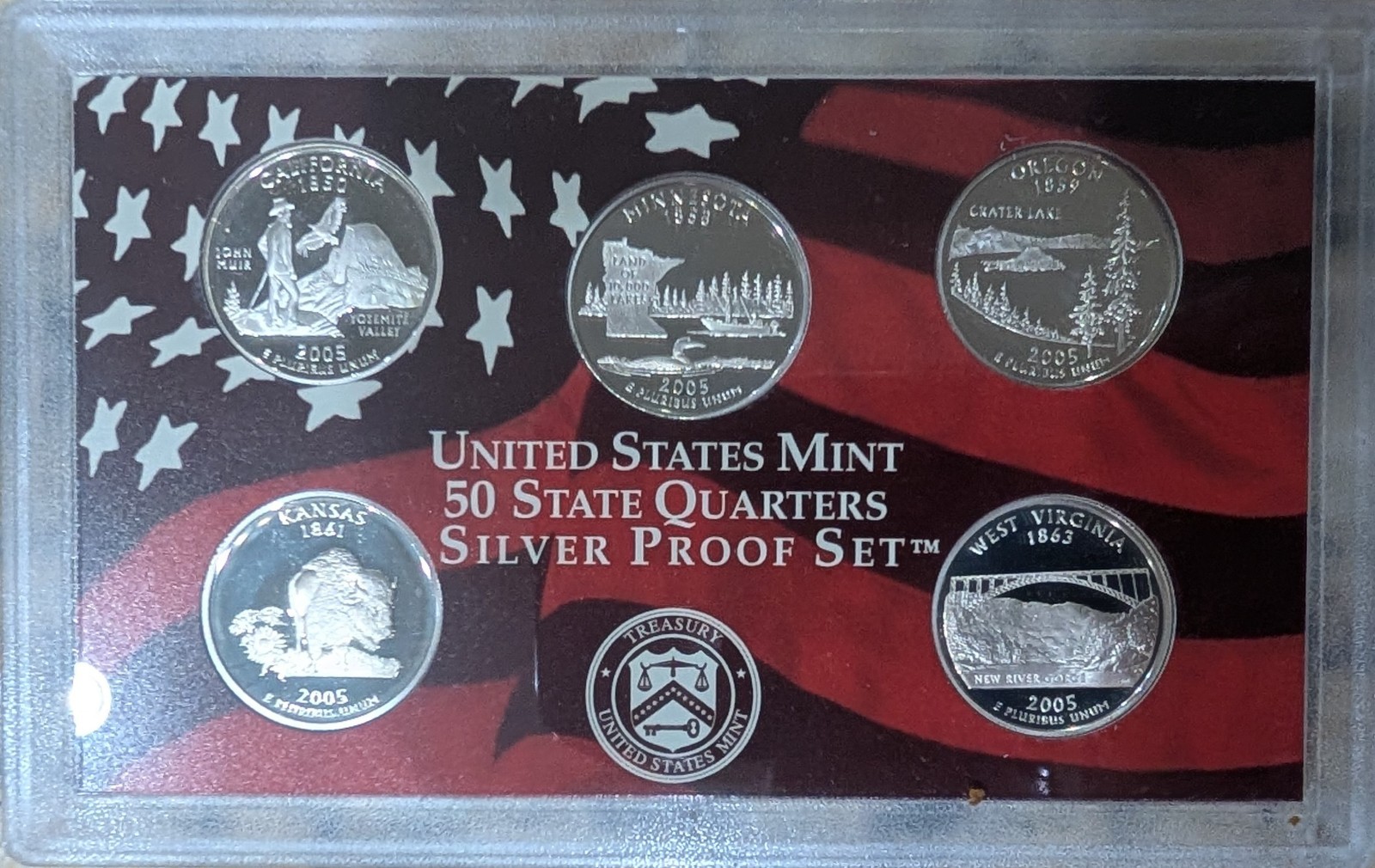 2005 S United States Mint Silver Proof Set - Proof Set w/ Box & COA