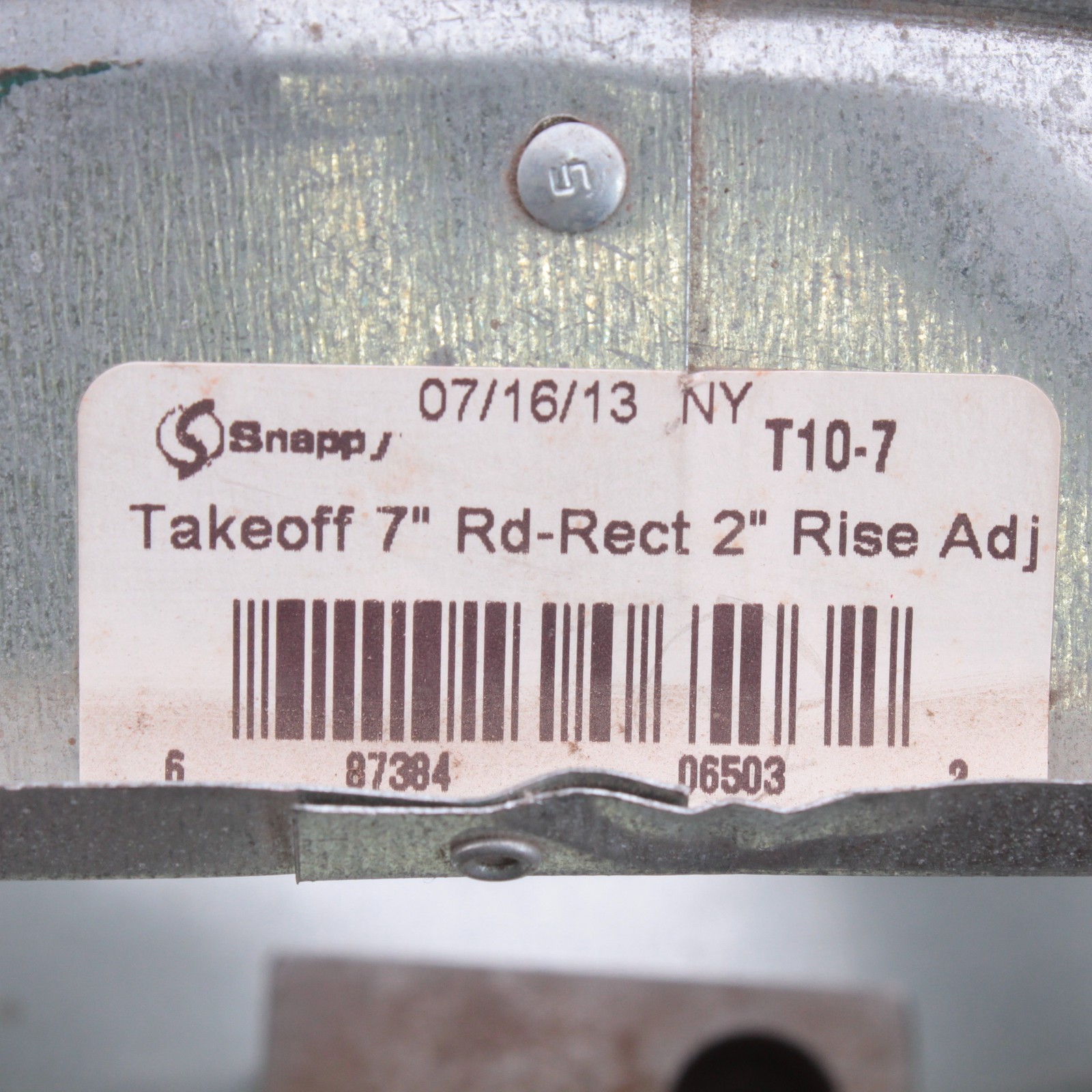Snappy T10-7 Takeoff 7" Round-Rectangle 2" Rise Adjustable Slight