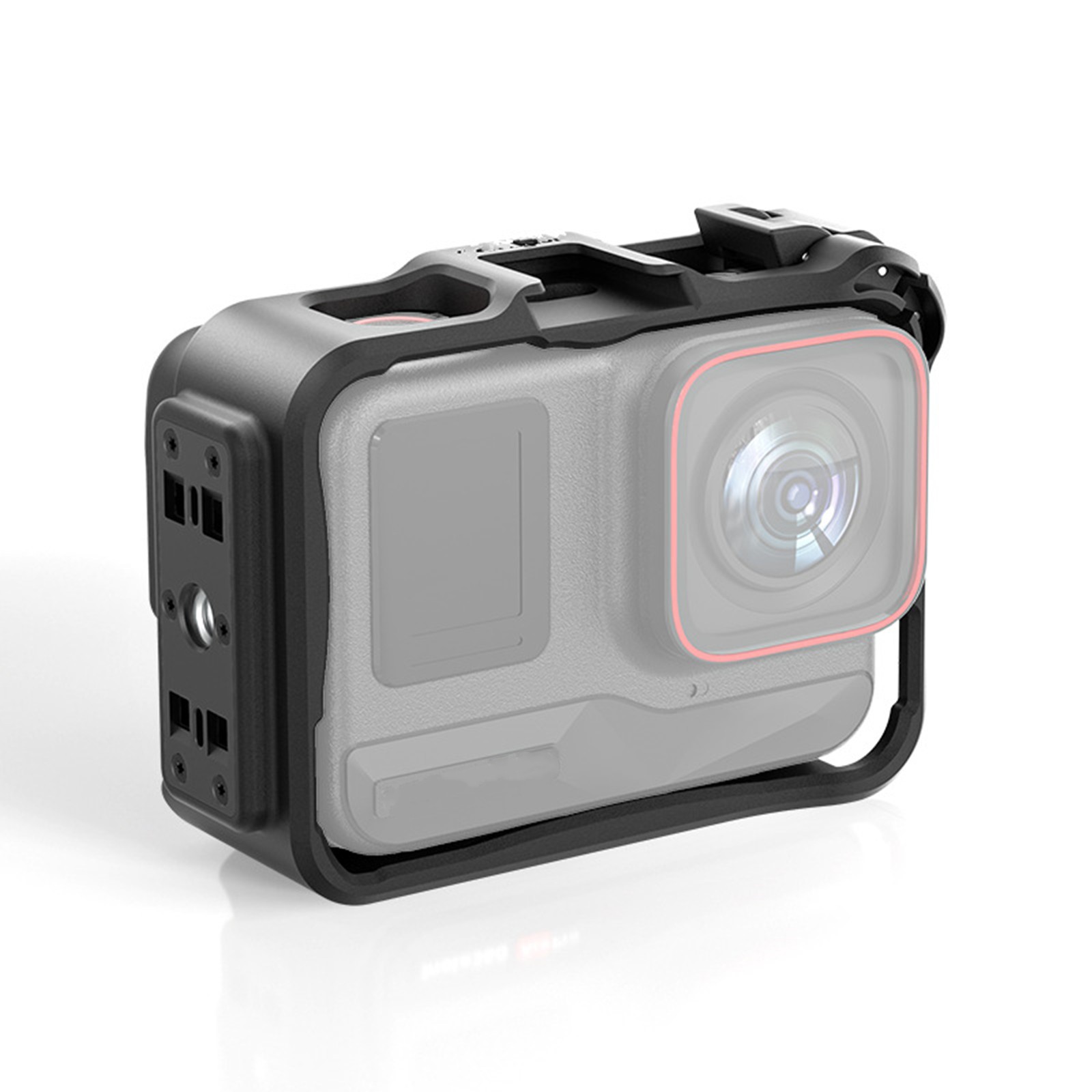 For Insta360 Ace/Ace Pro Camera ABS Plastic Housing Frame Case Protector Balck