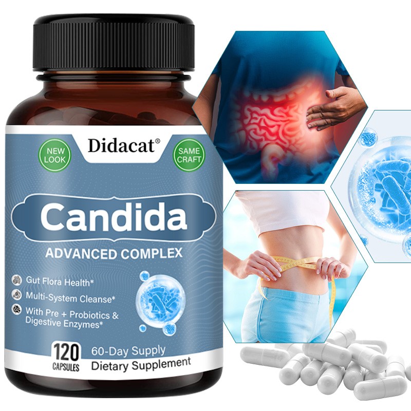 Candida Advanced Probiotic Support Intestinal Health Bacterial Balance 120 Pills