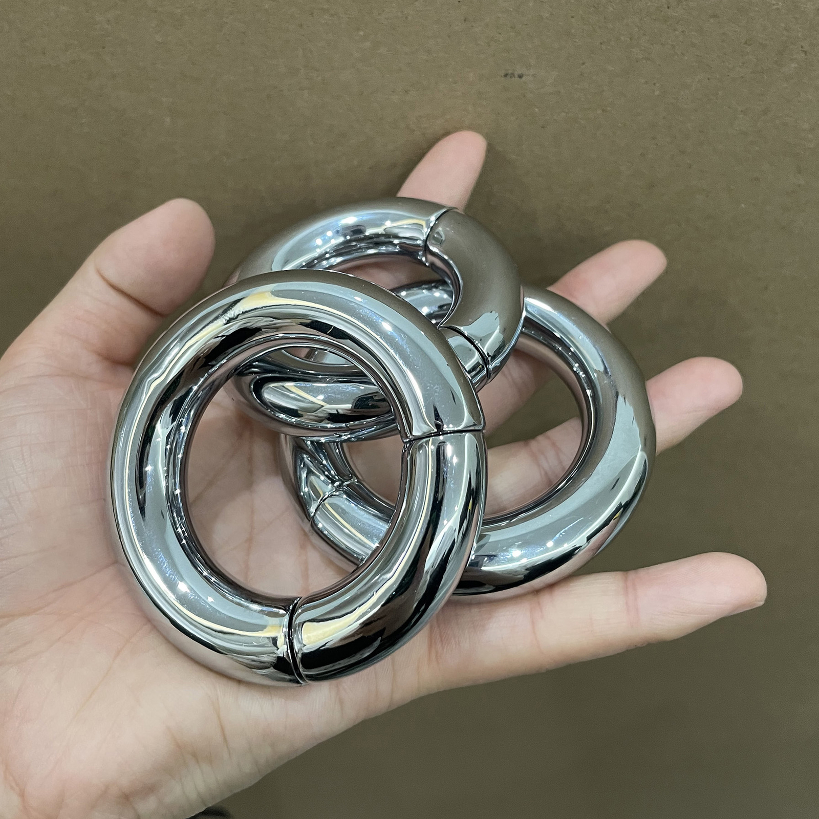 Male Stainless Steel Ball Stretcher Weight Heavy Magnetic Ball Stretching Weight