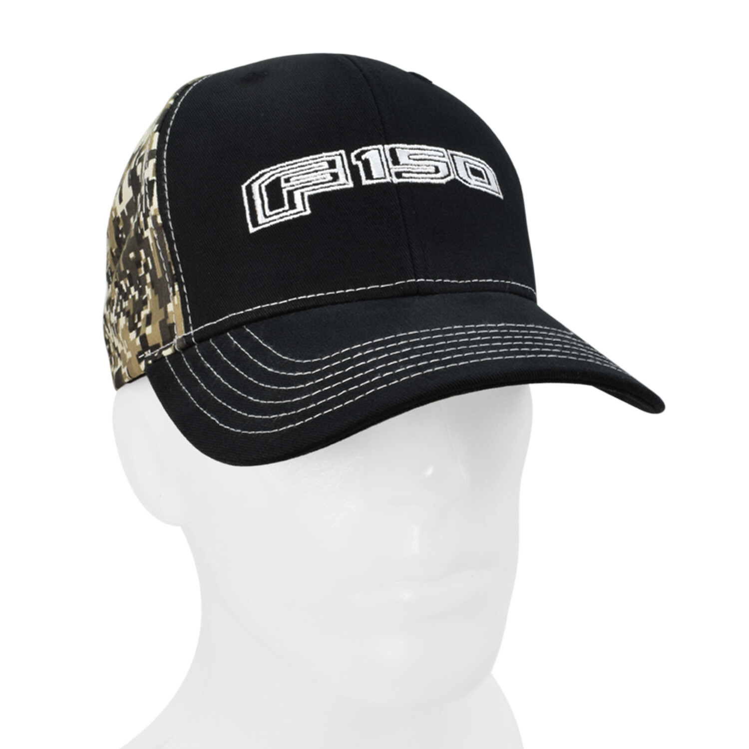 Ford F-150 Black Front Camo Back Baseball Cap