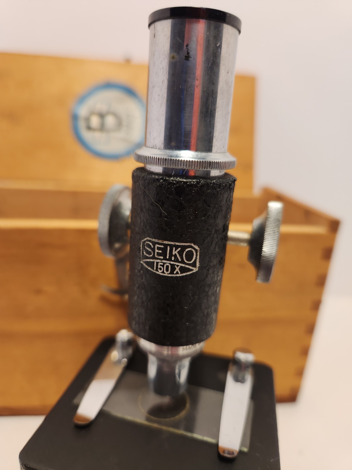 VINTAGE MICROSCOPE SEIKO 150X - with Original Box - Japan Made