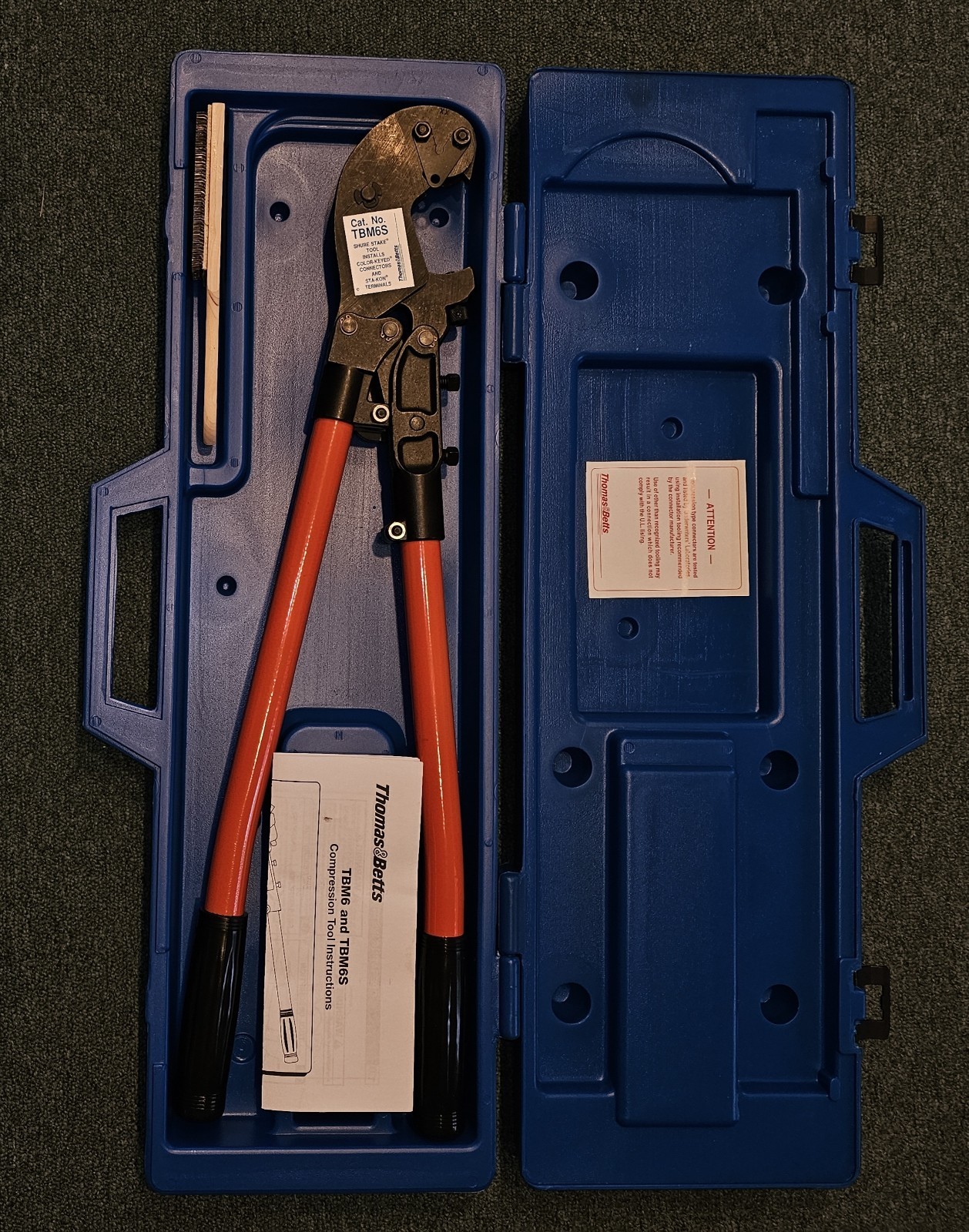 Thomas & Betts T&B TBM6S, 26" Shure Stake Ratchet Compression Crimper Tool