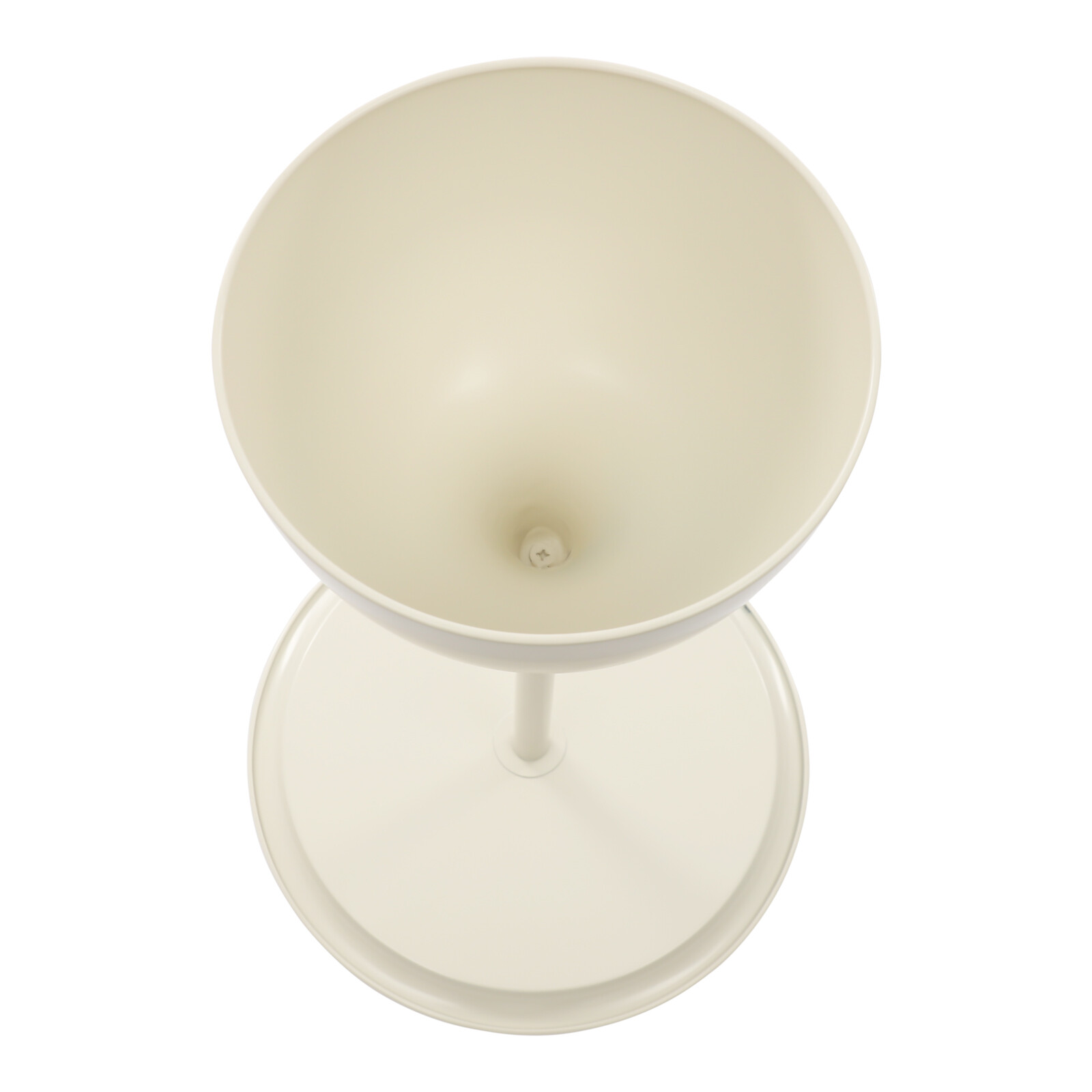 Modern Round Side Table in Cream White – Stylish & Durable Design