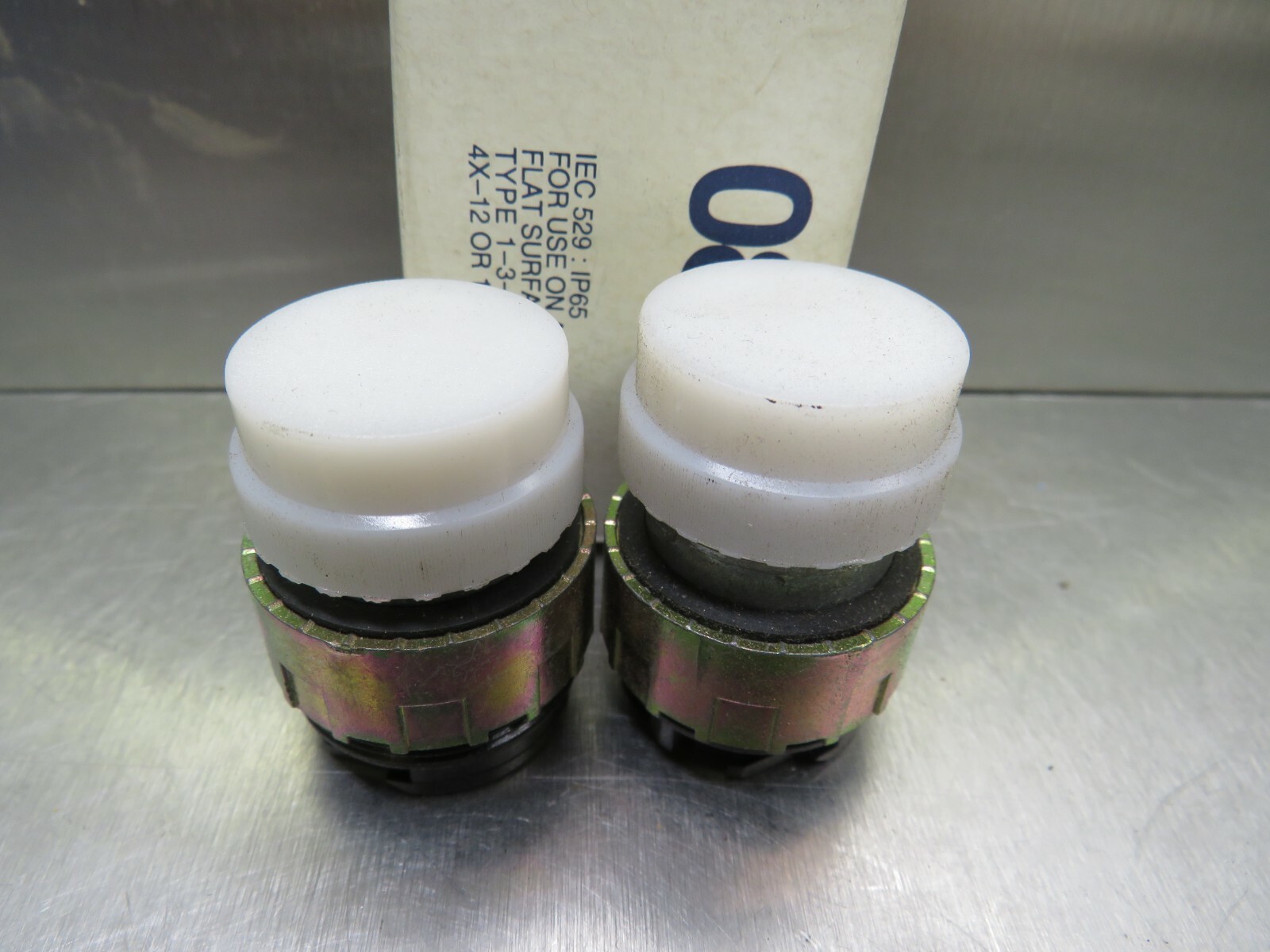 GE 080LSBD White Pilot Light Lot of 2!