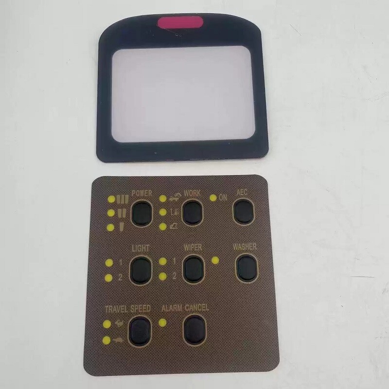 Excavator Cab Display Button Meter Sticker For CAT E312 320 330V1V2BCD