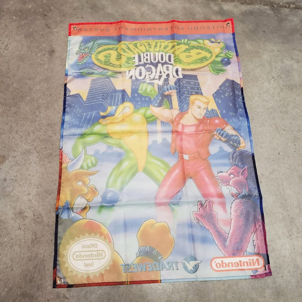 Battletoads Double Dragon Custom Wall Flag Banner Tapestry 2 x 3 Ft, NES