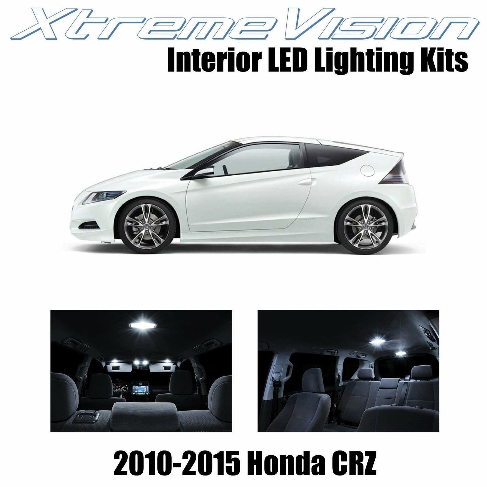 XtremeVision Interior LED for Honda CR-Z 2010-2015 (9 PCS) Pure White