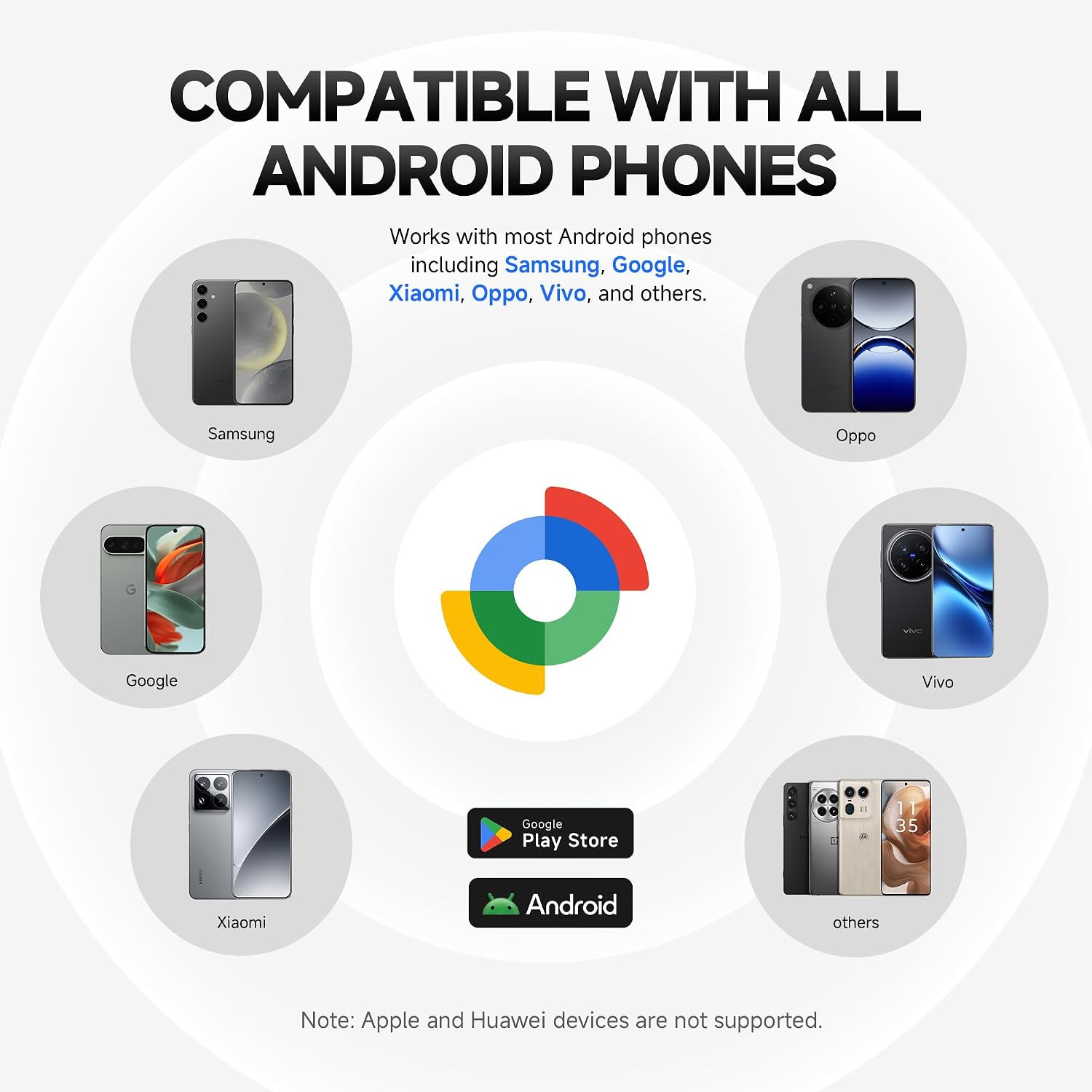 Air Tracker Tags for Android 1 Pack, Bluetooth Tracker for Google Find