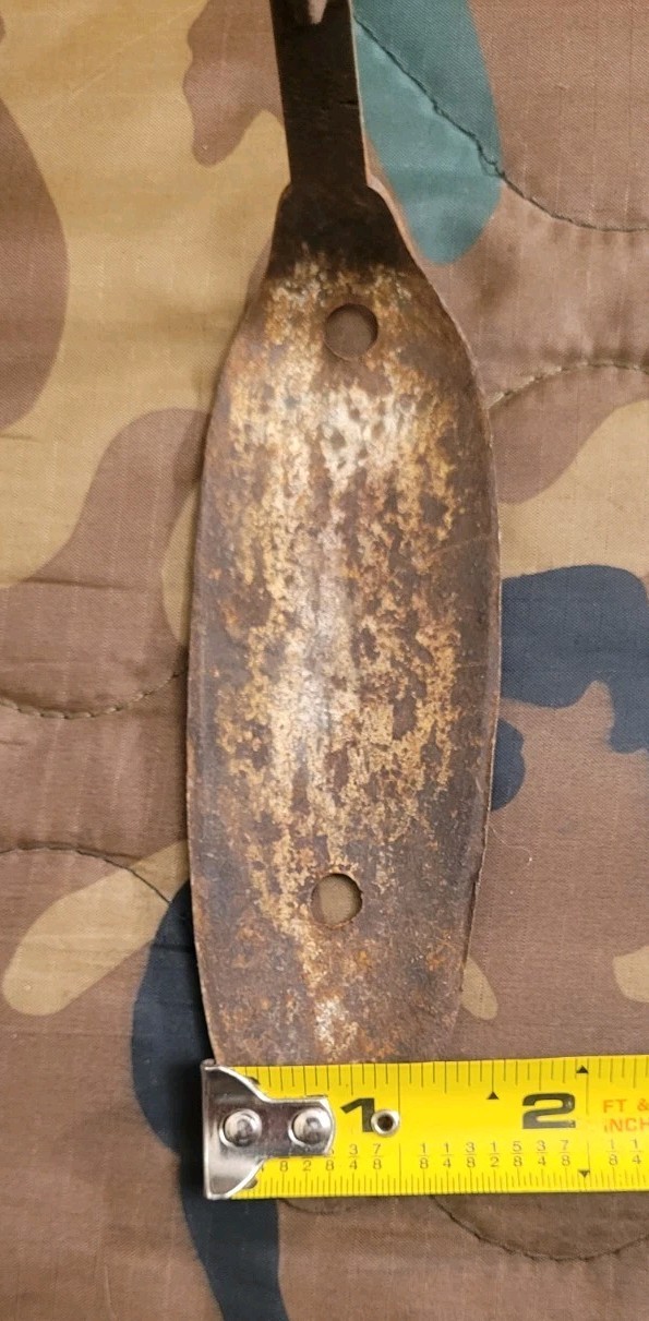 Antique Iron Muzzleloader But Plate