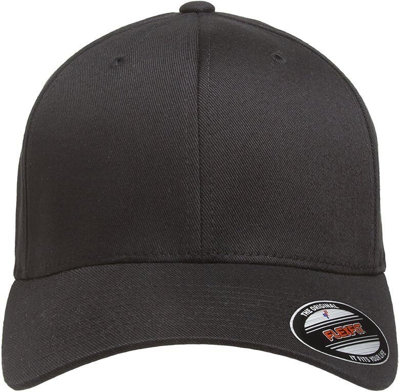 Flexfit Men's Athletic Baseball Fitted Cap XX-Large, Black