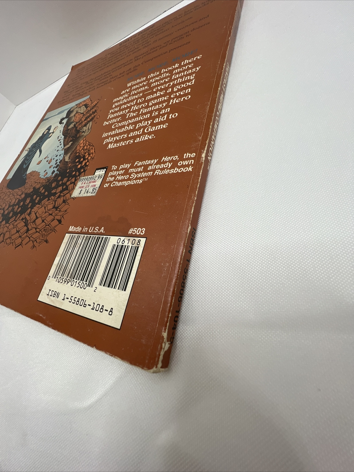 Fantasy Hero Companion #503 A Sourcebook Edited By Rob Bell- Hero Games