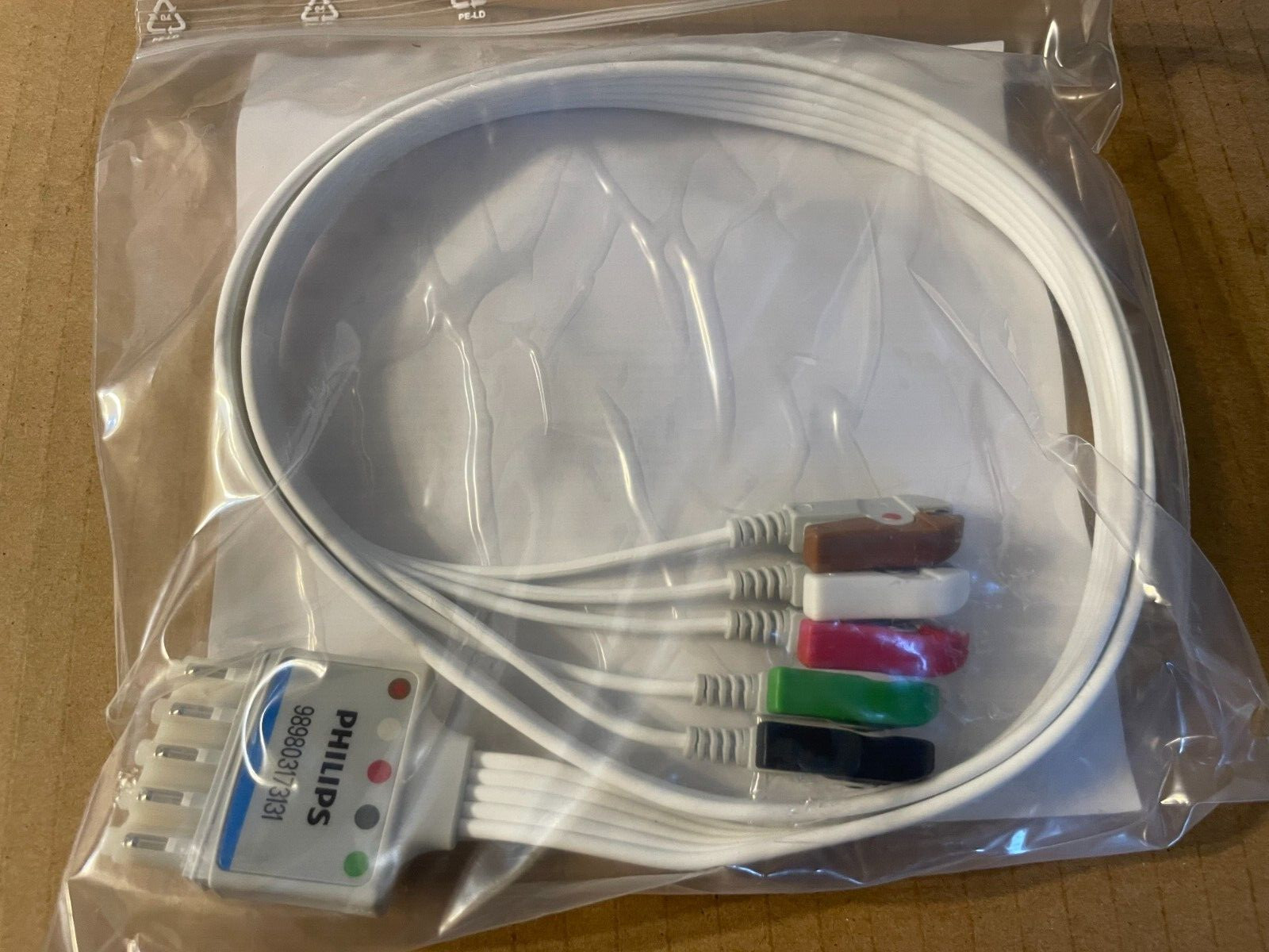 Philips 5-Lead Set ECG  Disposable Cable AAMI REF 989803173131