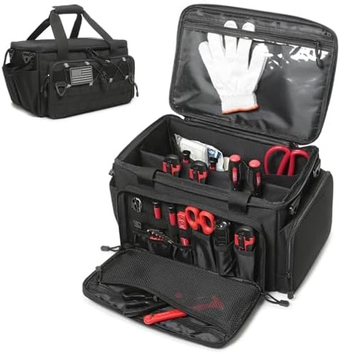 15-Inch Tool Bag Multi-purpose Tool Organizer Bag For Men with Shoulder Strap...