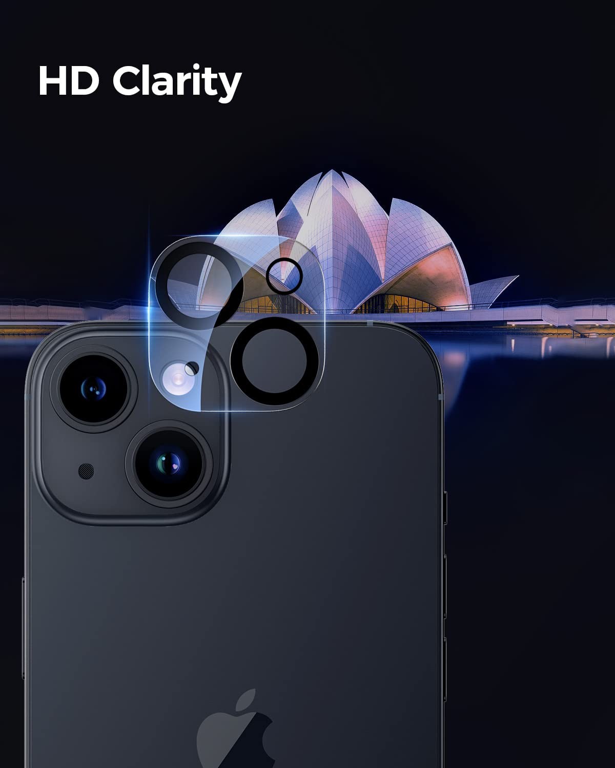 2 Pcs For iPhone 14 /14 Plus Camera Protector Tempered Glass Camera Lens Cover