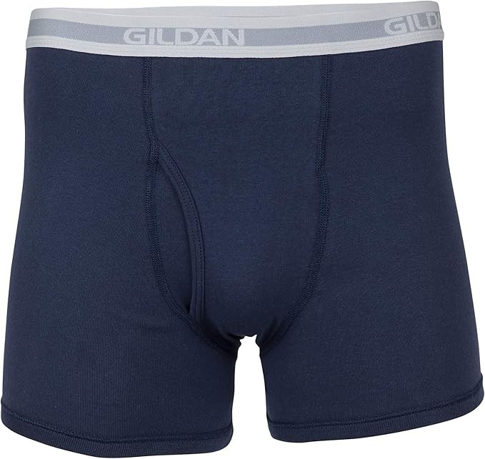 Gildan Men's Underwear Boxer Briefs, Multipack, Mixed Blue (5-Pack), Medium