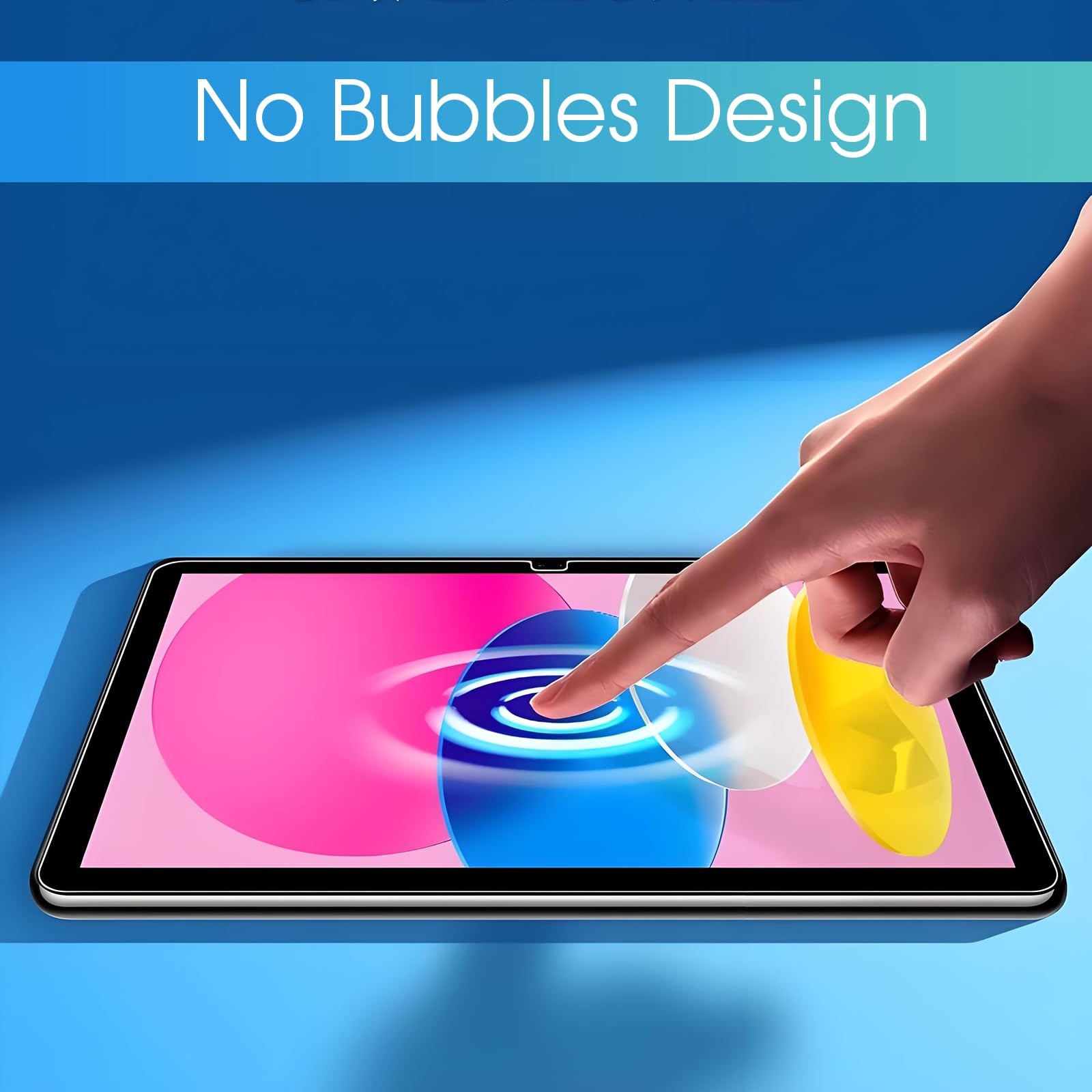 2-Pack Tempered Glass Protector Compatible with iPad 11 (A16) 11" & 10 Gen 10.9"