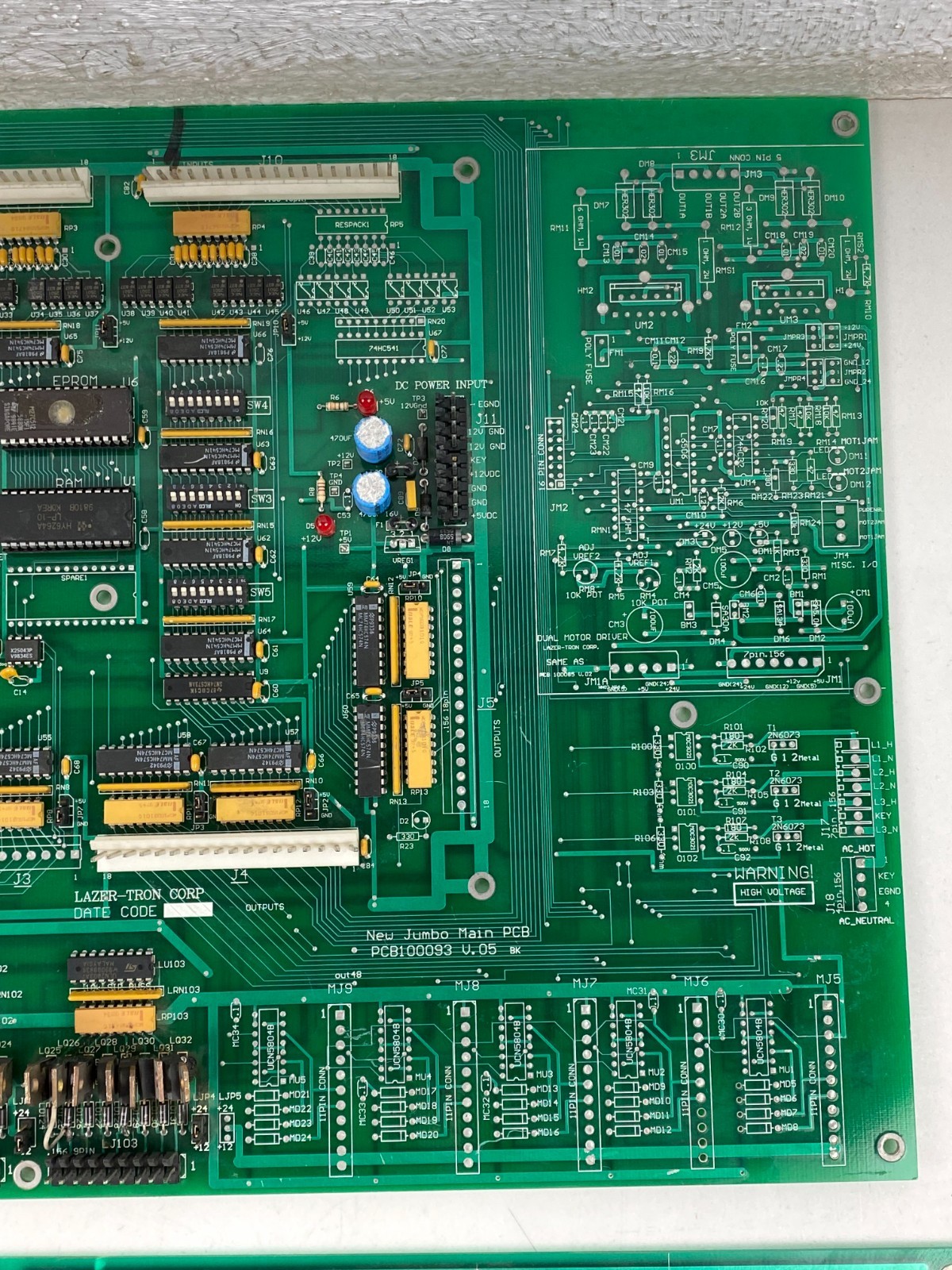 ARCADE PLANET / LAZER-TRON 100039 Controller PCB100050 Sound Board Arcade Crane