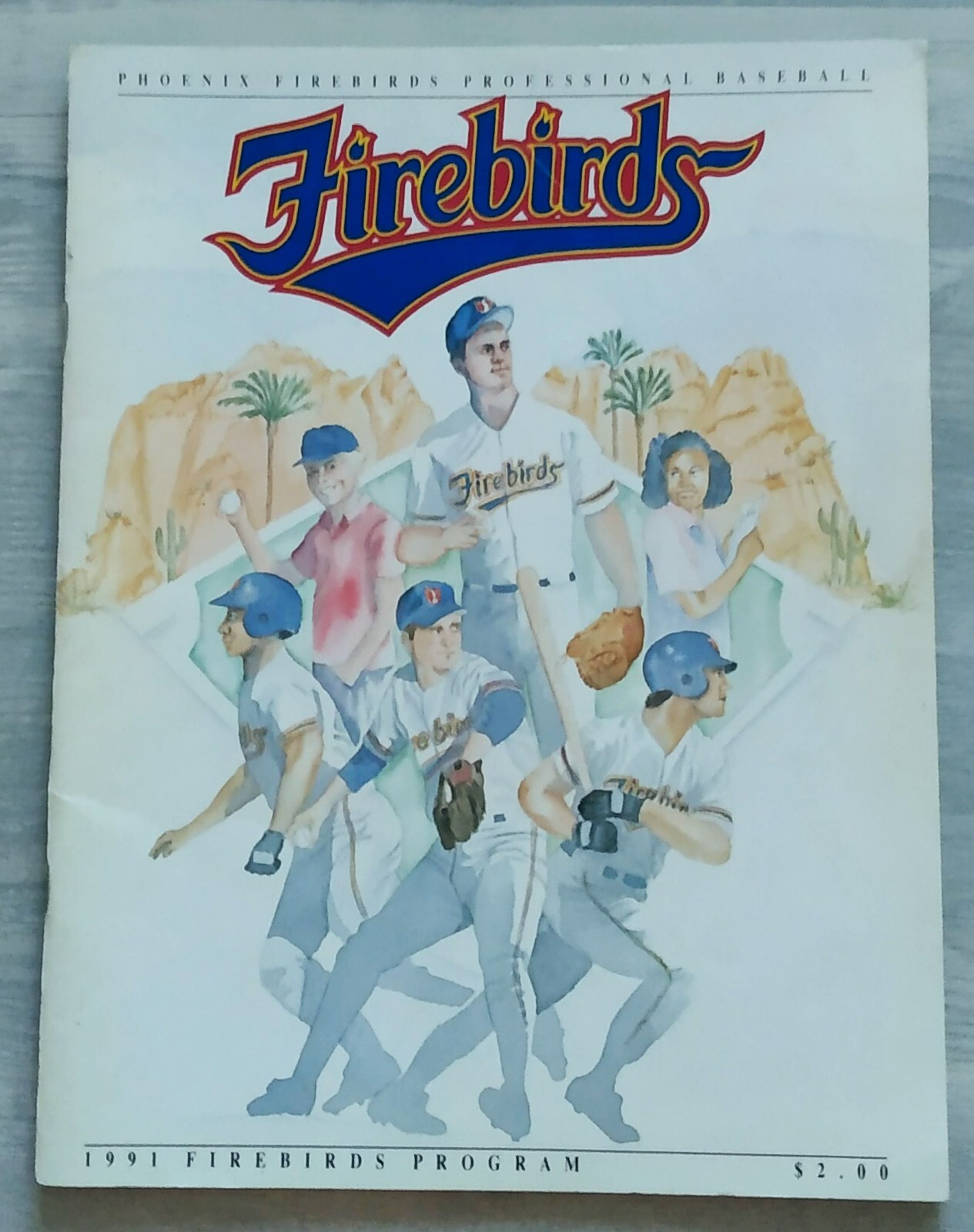 Phoenix Firebirds Program (1991) - Preowned Good Condition