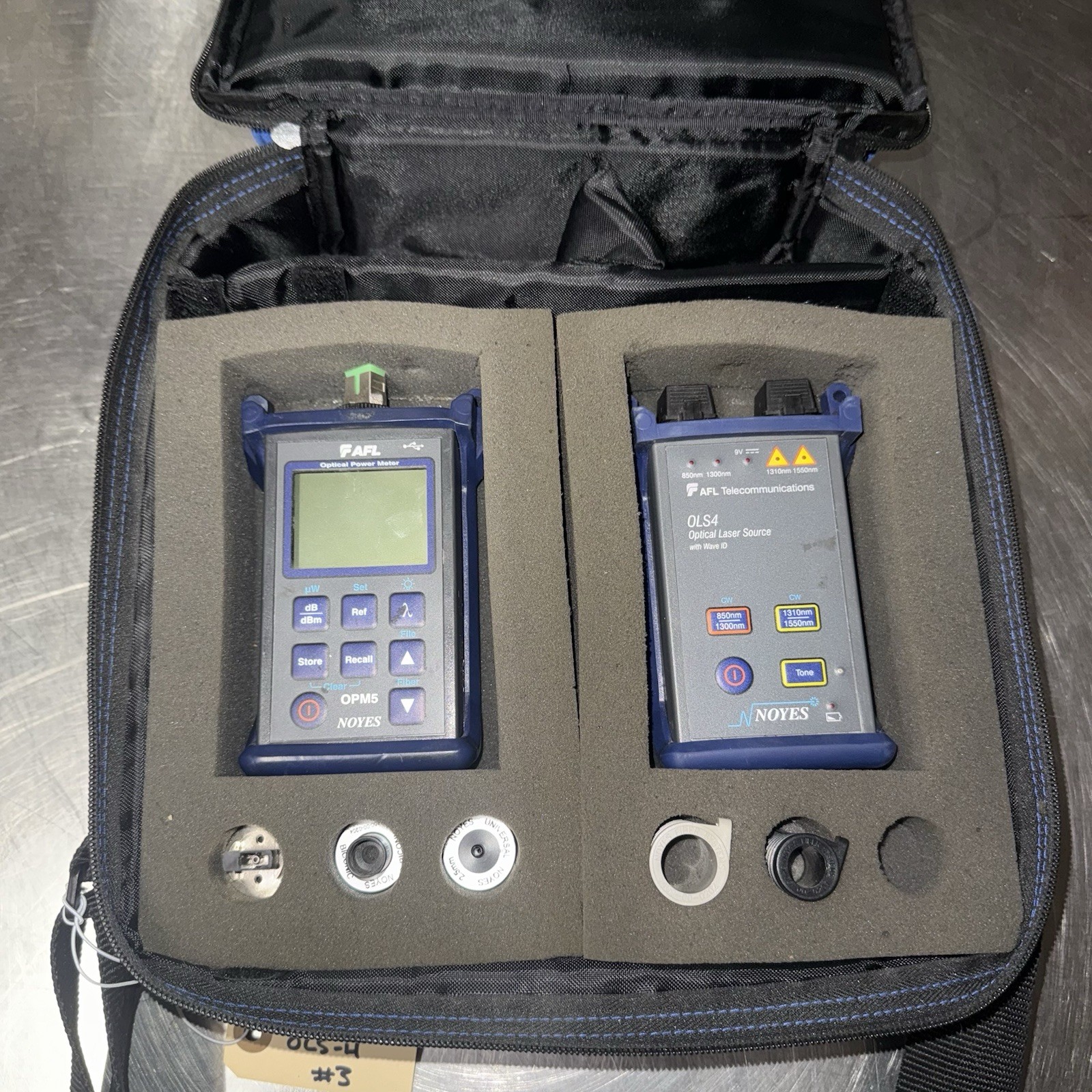 AFL SMLP5-5 OPM5 & OLS4 Fiber Optic Loss Test Set #3