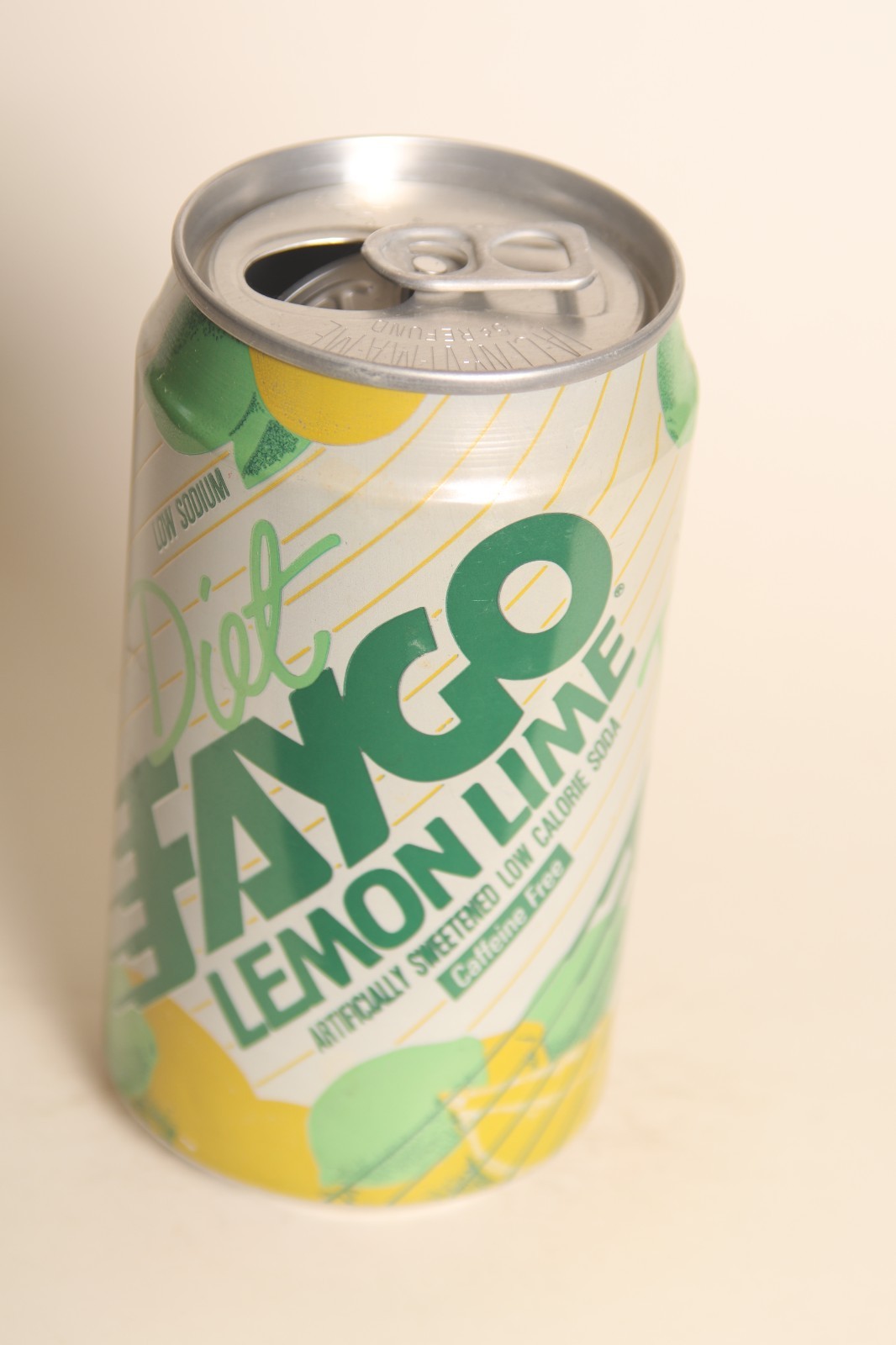 Diet Faygo Lemon Lime soda can - 12oz