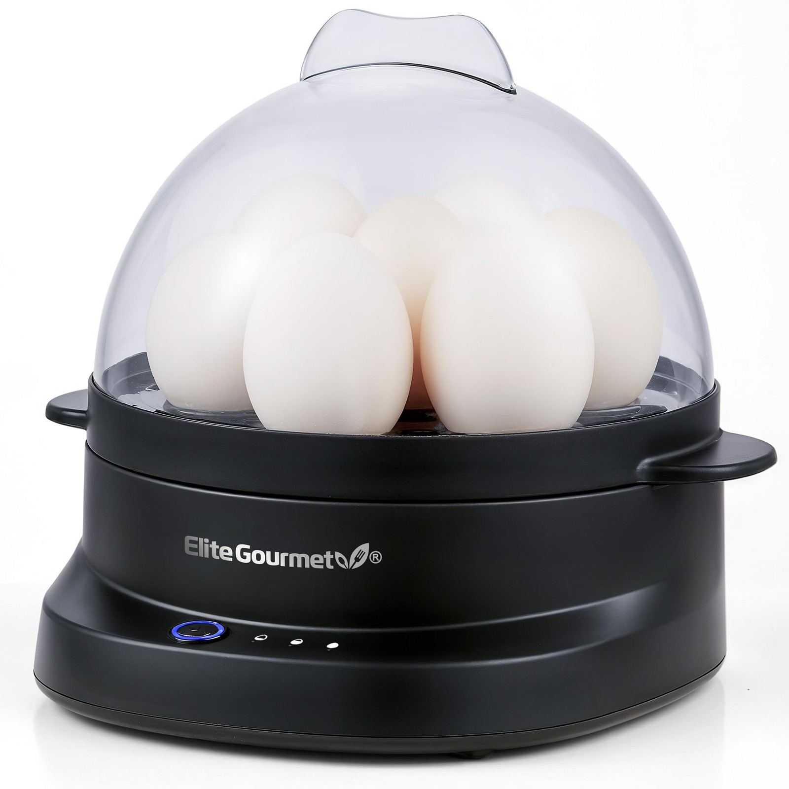 Elite Gourmet EGC-007## Rapid Egg Cooker, 7 Easy-To-Peel, Hard, 7 Egg, White