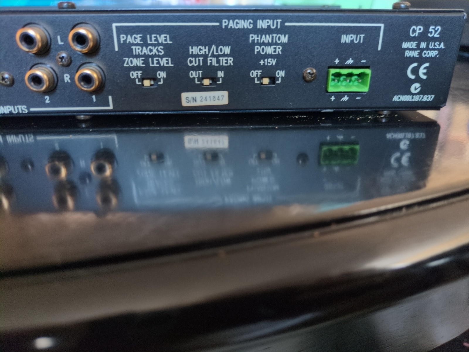 Rane CP 52 Commercial Processor - Untested - No power cable included