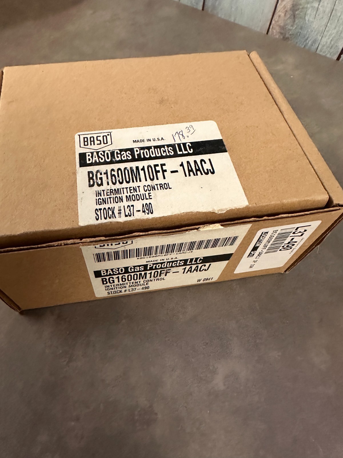BASO BG1600M10FF-1AACJ, Control Board, L37-490.