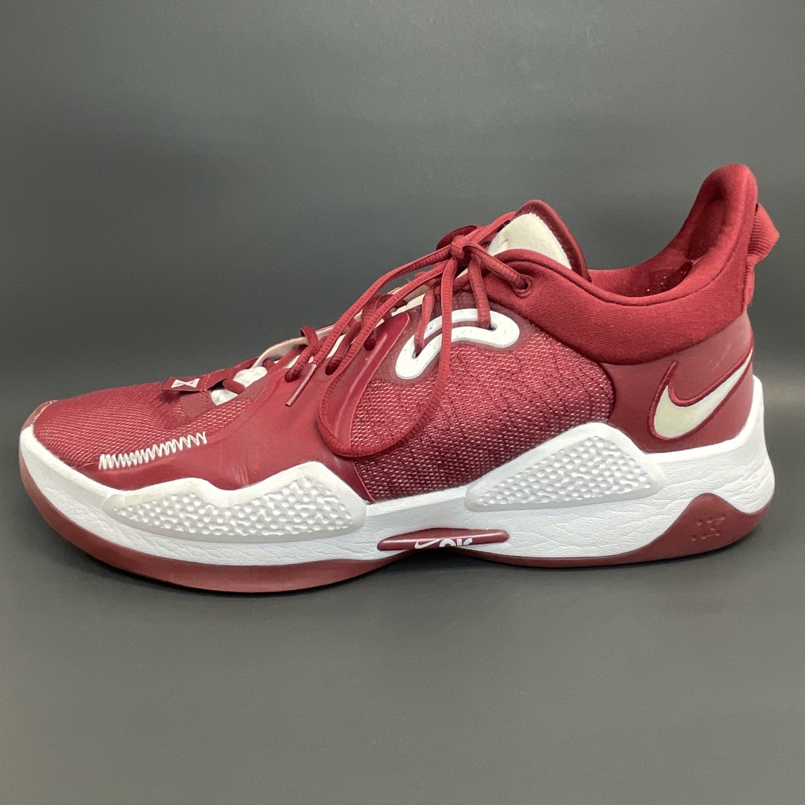 Nike Paul George PG 5 TB Promo Basketball Mens Size 15 Maroon Red DM5045-601