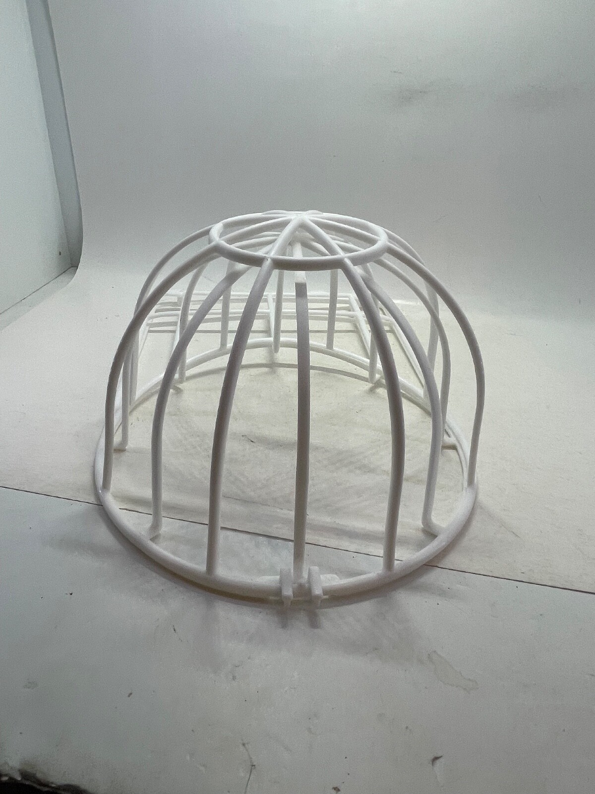 2-Piece Ball Cap Washer Frame - Plastic White