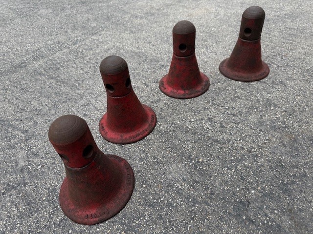 Vintage Simplex No 4406-1 Machinist Leveling Screw Jacks Lot of 4