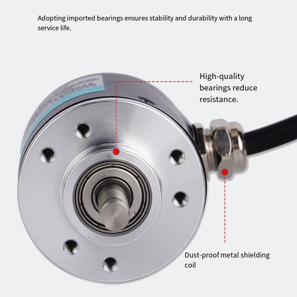 Dual Phase Rotary Encoder 600PR DC 5V 24V for CNC Robotics and Automation
