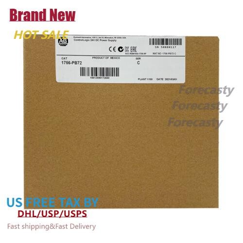 1756-PB72 ControlLogix 1756PB72 /C 24V DC Power Supply Module SEALED US Free Tax