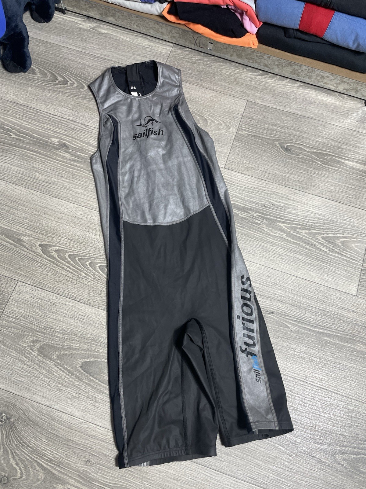 Sailfish Furious Trisuit Triathlon Racing Swimsuit Men’s Size XS Grey