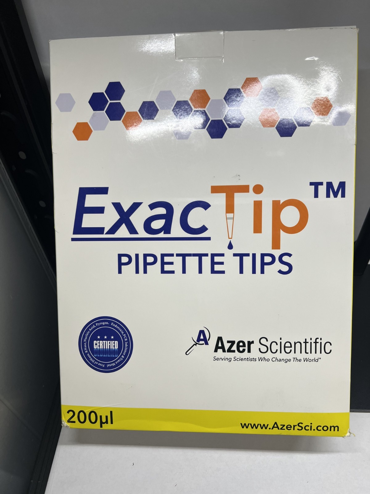 Azer Scientific 200µL Filter Pipette Tips ES80655 960 Tips Sterile Rack